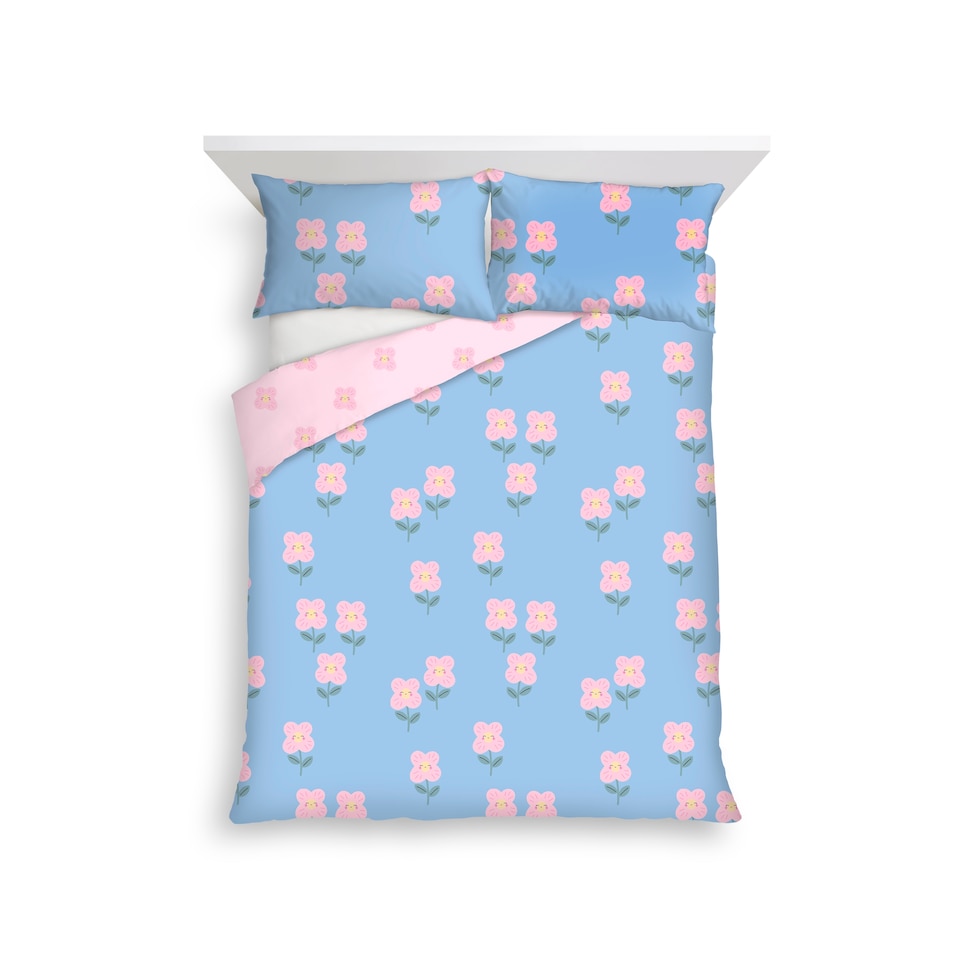 F&F Home Happy Daisy Duvet Set King