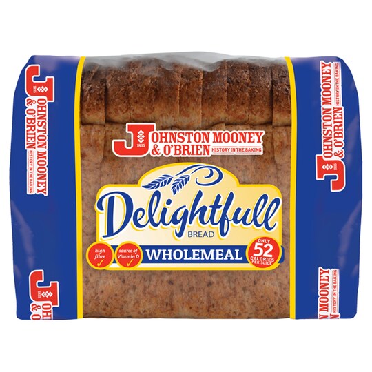 Jmob Delighful Wholemeal Bread 360G Tesco Groceries
