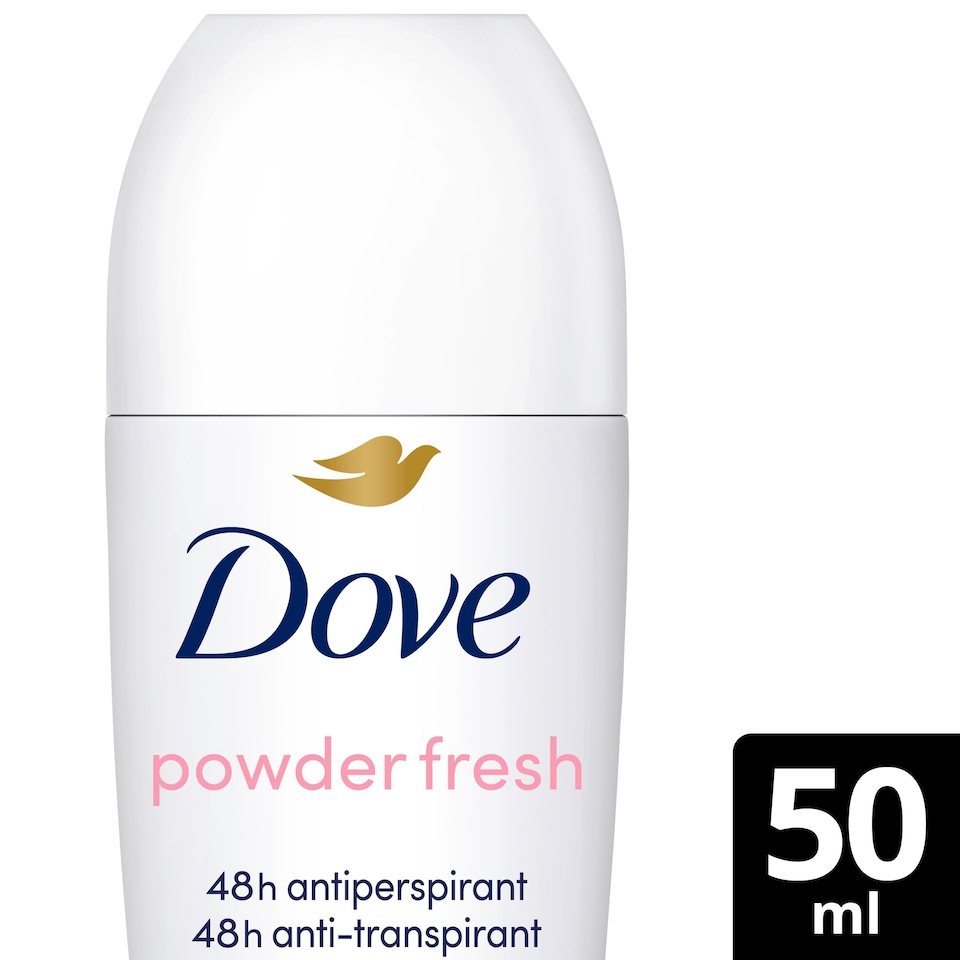 image 1 of Dove 48h Powder Antiperspirant Deodorant Roll On 50ml