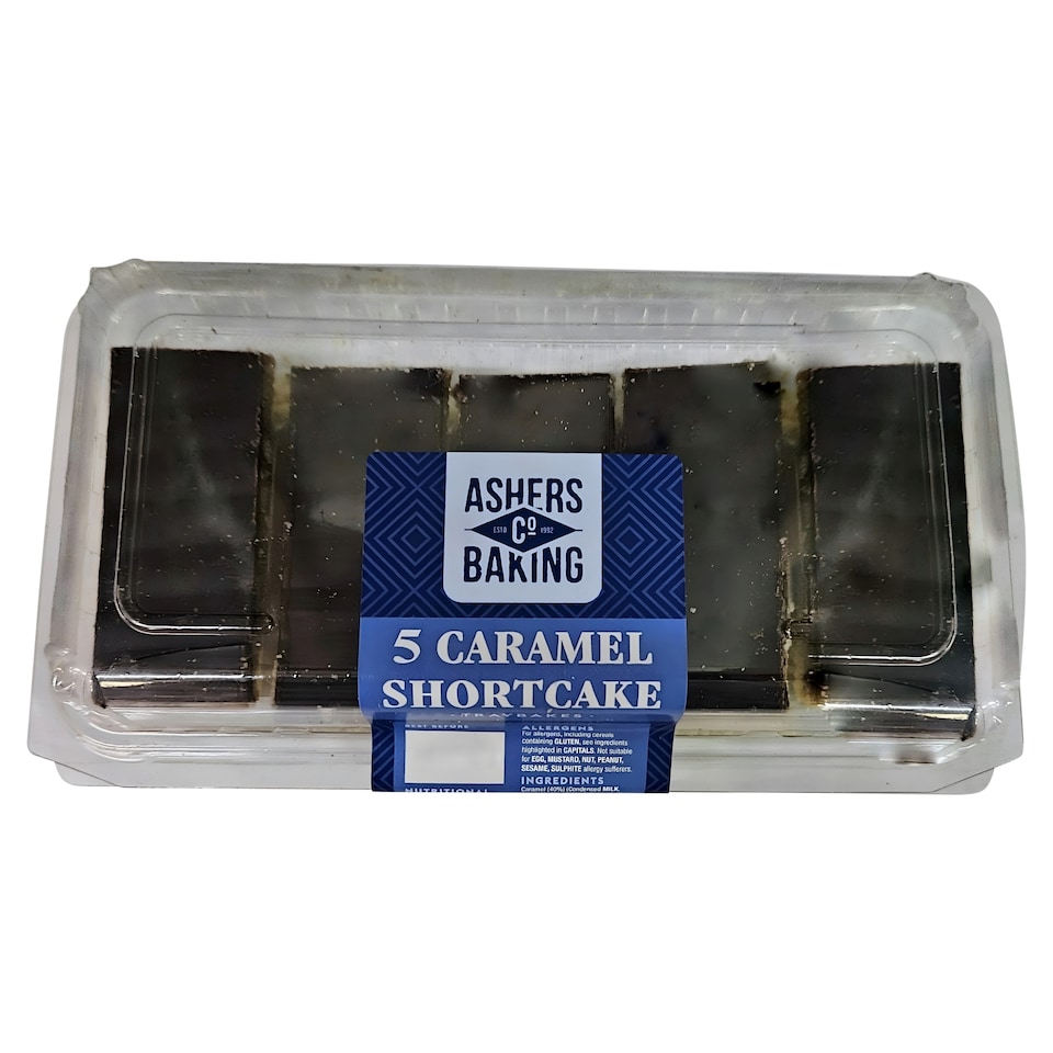 Ashers Caramel Shortcake Traybakes 5 Pack