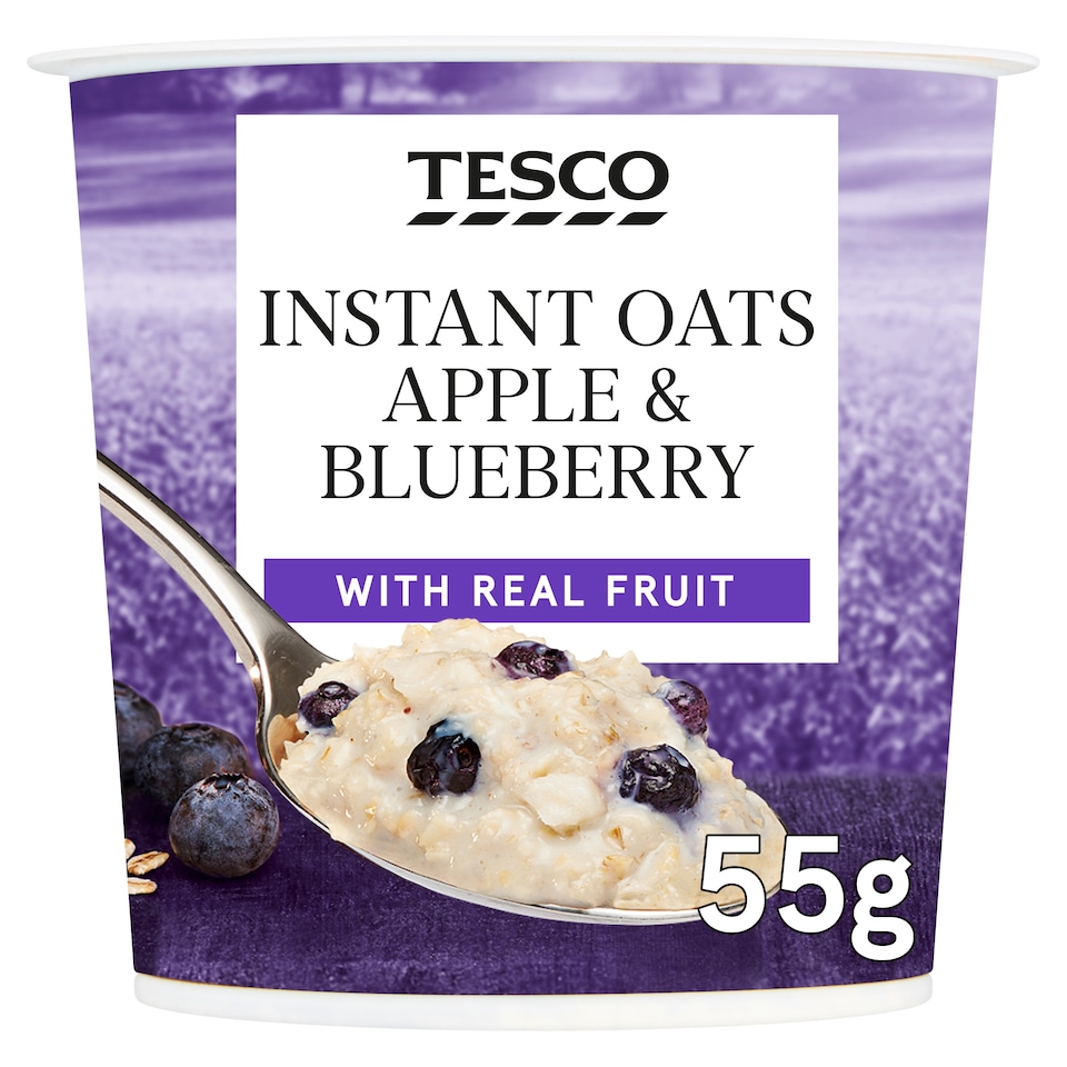 Tesco Instant Oats - Apple & Blueberry 55g