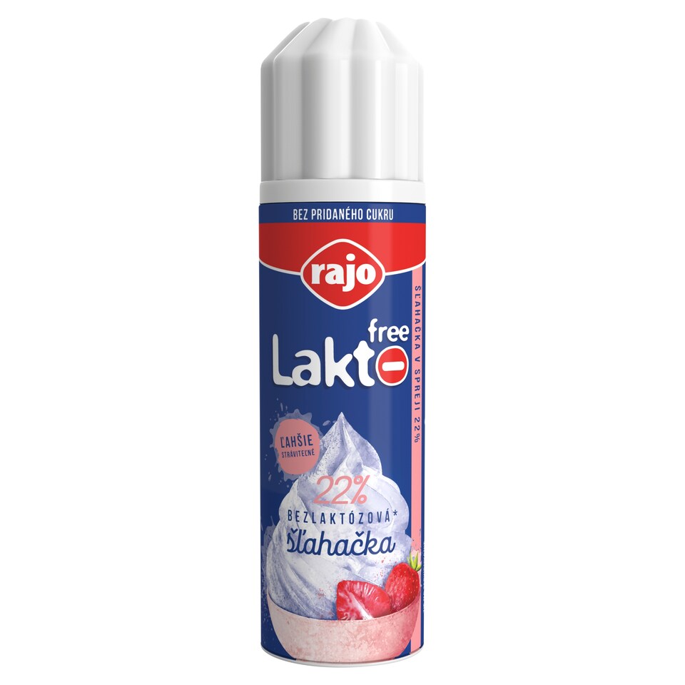 Rajo Lakto Free Šľahačka v spreji 22% 241 ml