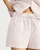 image 1 of F&F Pure Cotton Seersucker Striped Short Pyjama Set in Multi Green