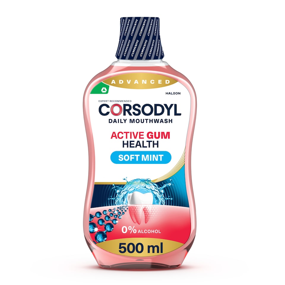 image 1 of Corsodyl Active Gum Health Daily Mouthwash 500ml