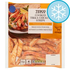 Tesco Cooked Tikka Chicken Strips 300G
