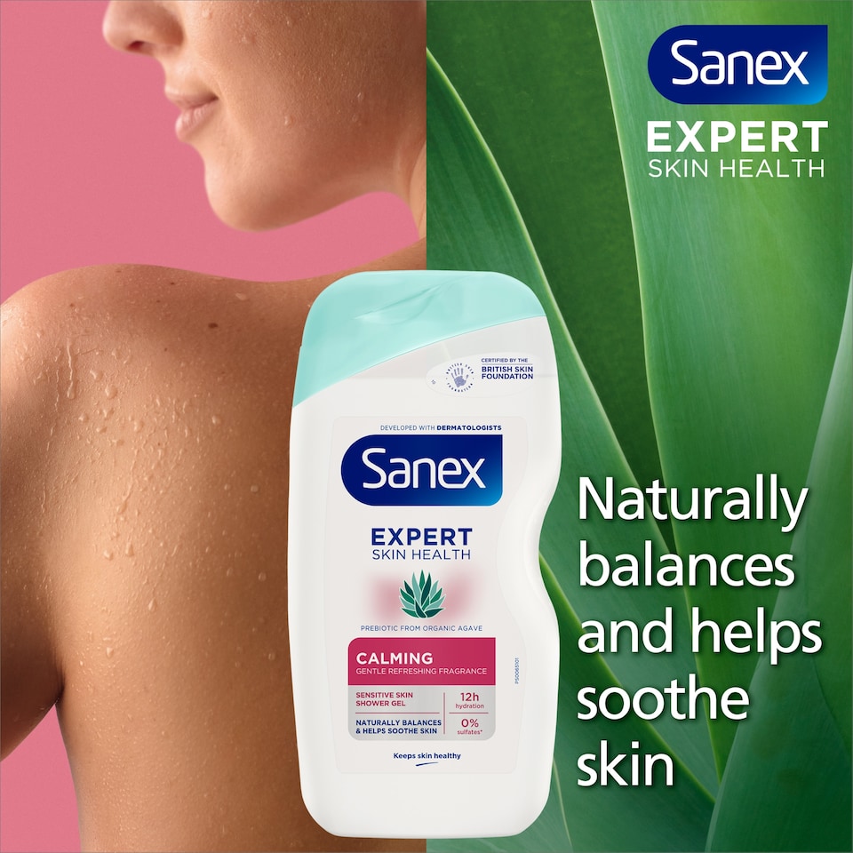 image 1 of Sanex Expert Skin Health Calming Shower Gel 450ml