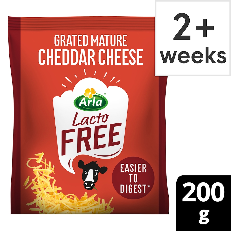 Arla Lactofree Grated Mature Cheddar Cheese 200g
