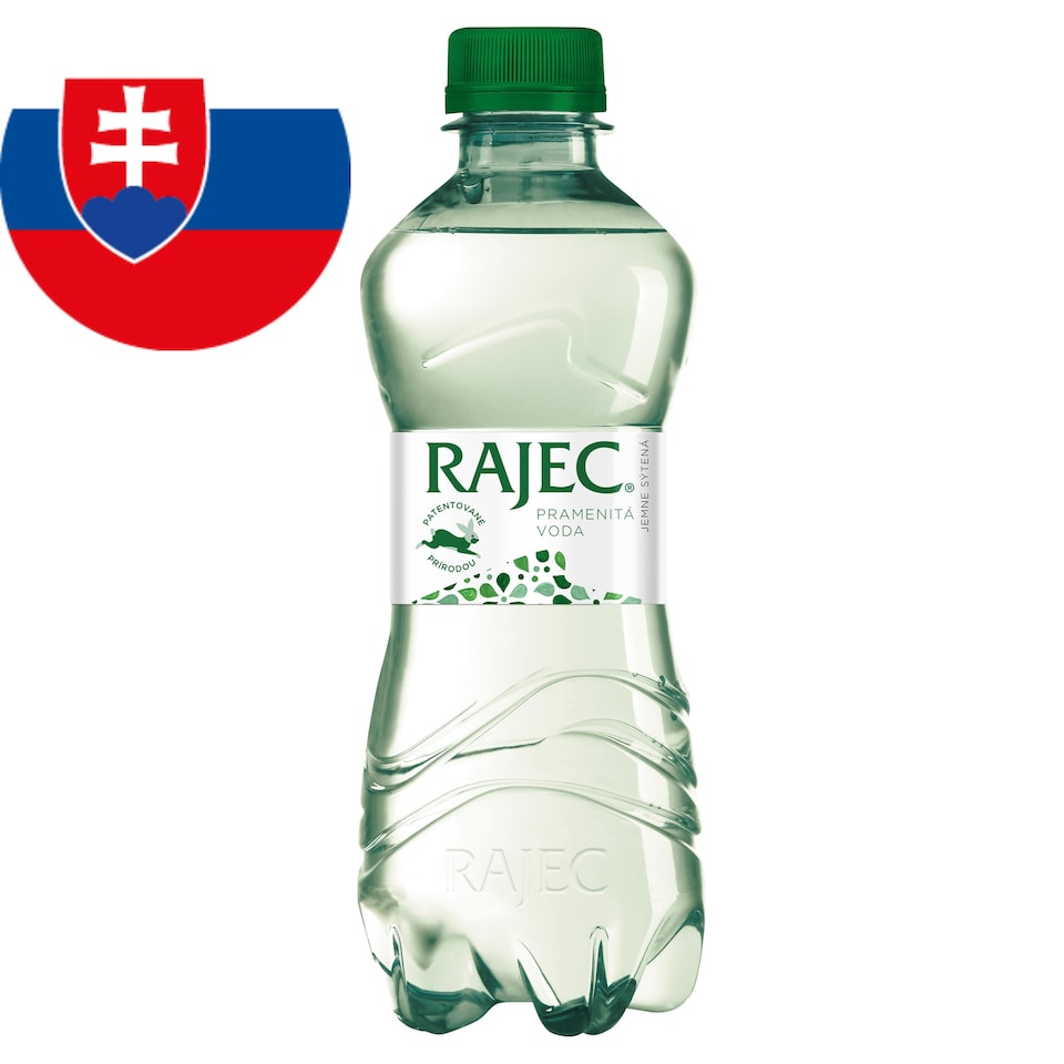 Rajec Pramenitá voda jemne sýtená 0,33 l