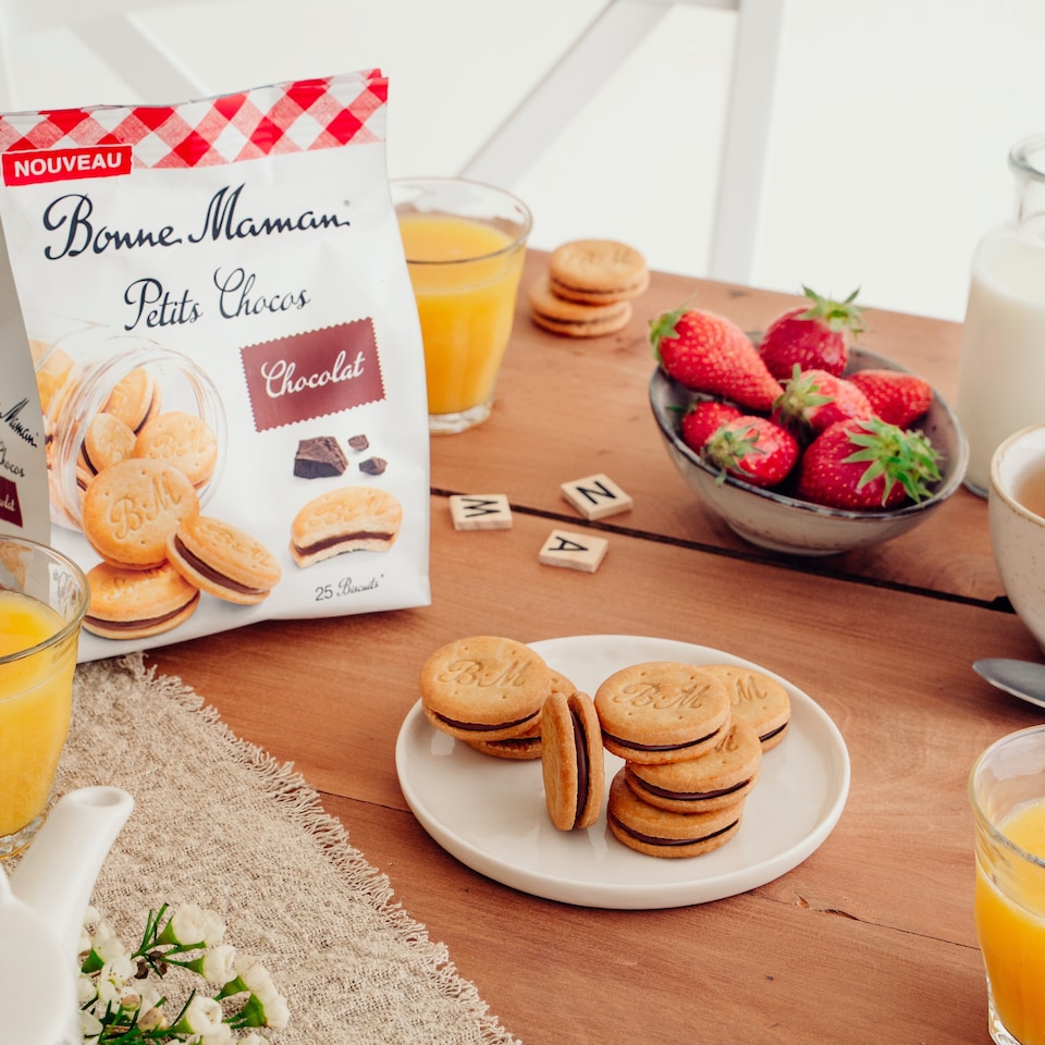 image 1 of Bonne Maman Petits Chocos Chocolat 25 Biscuits 250g