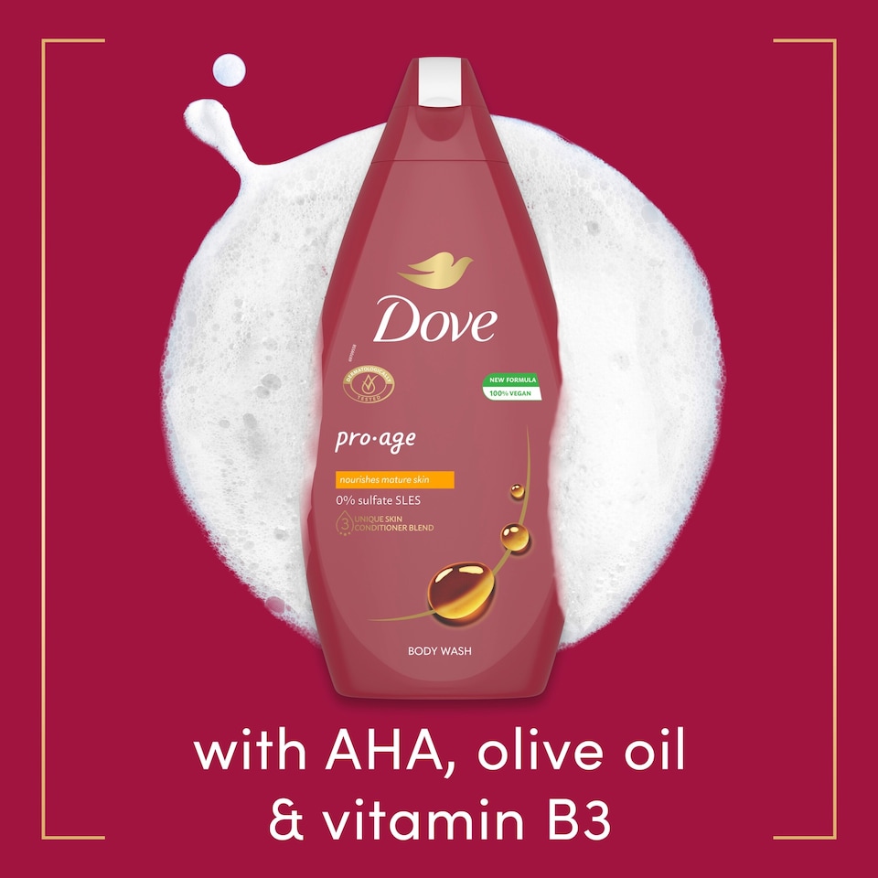image 1 of Dove Pro Age Body Wash Shower Gel 450ml