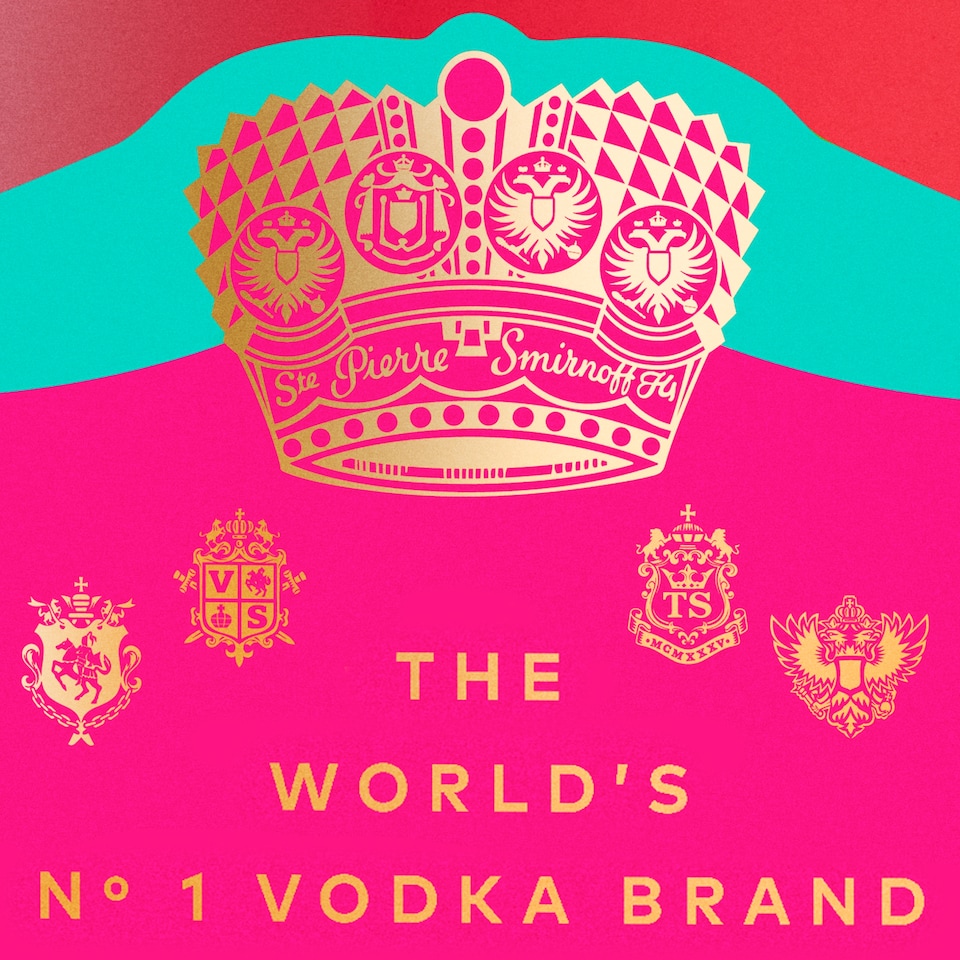 image 1 of Smirnoff Raspberry Crush Vodka Bottle 35% Vol 70cl