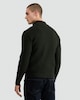 image 3 of F&F Pure Cotton Ribbed Half Zip Jumper in Khaki