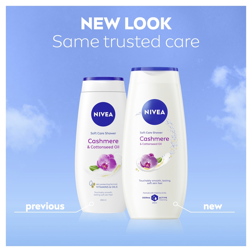 image 1 of NIVEA Cashmere & Cotton Seed Oil Shower Cream 250ml