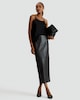 image 1 of The F&F Edit Double Pleat Check Wide Leg Trousers in Brown