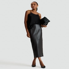 The F&F Edit Double Pleat Check Wide Leg Trousers in Brown