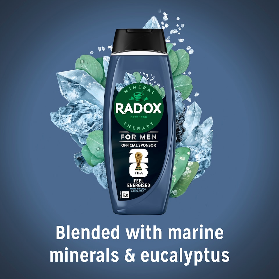 image 1 of Radox For Men Feel Energised 2in1 Shower Gel & Shampoo 450ml