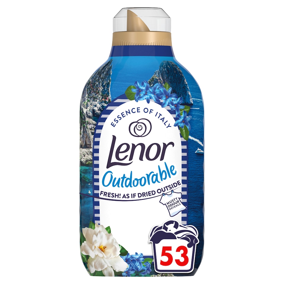 image 1 of Lenor Outdoorable Fabric Conditioner Capri Garden & Hyacinth 53w 742ml