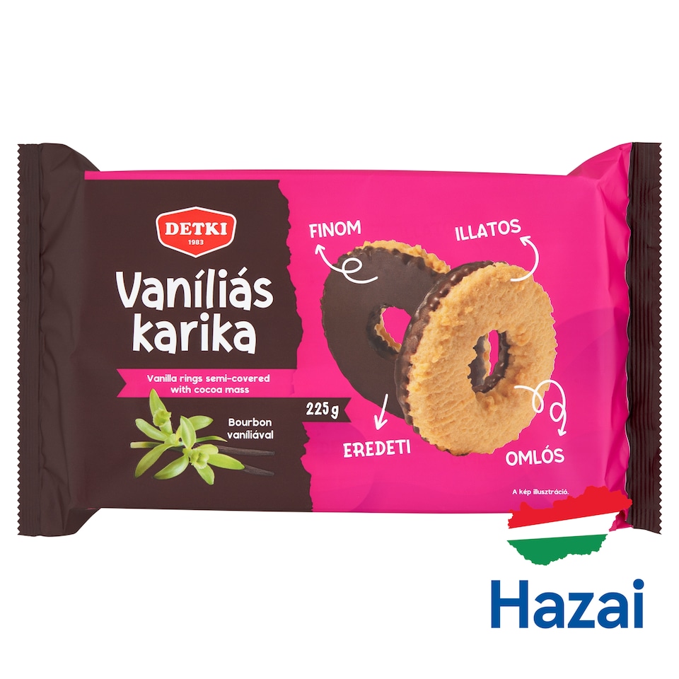 Detki vaníliás karika 225 g  1. kép