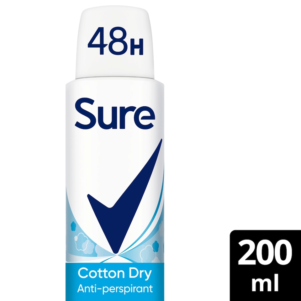 image 1 of Sure Women Cotton Dry 48h Antiperspirant Deodorant 200ml