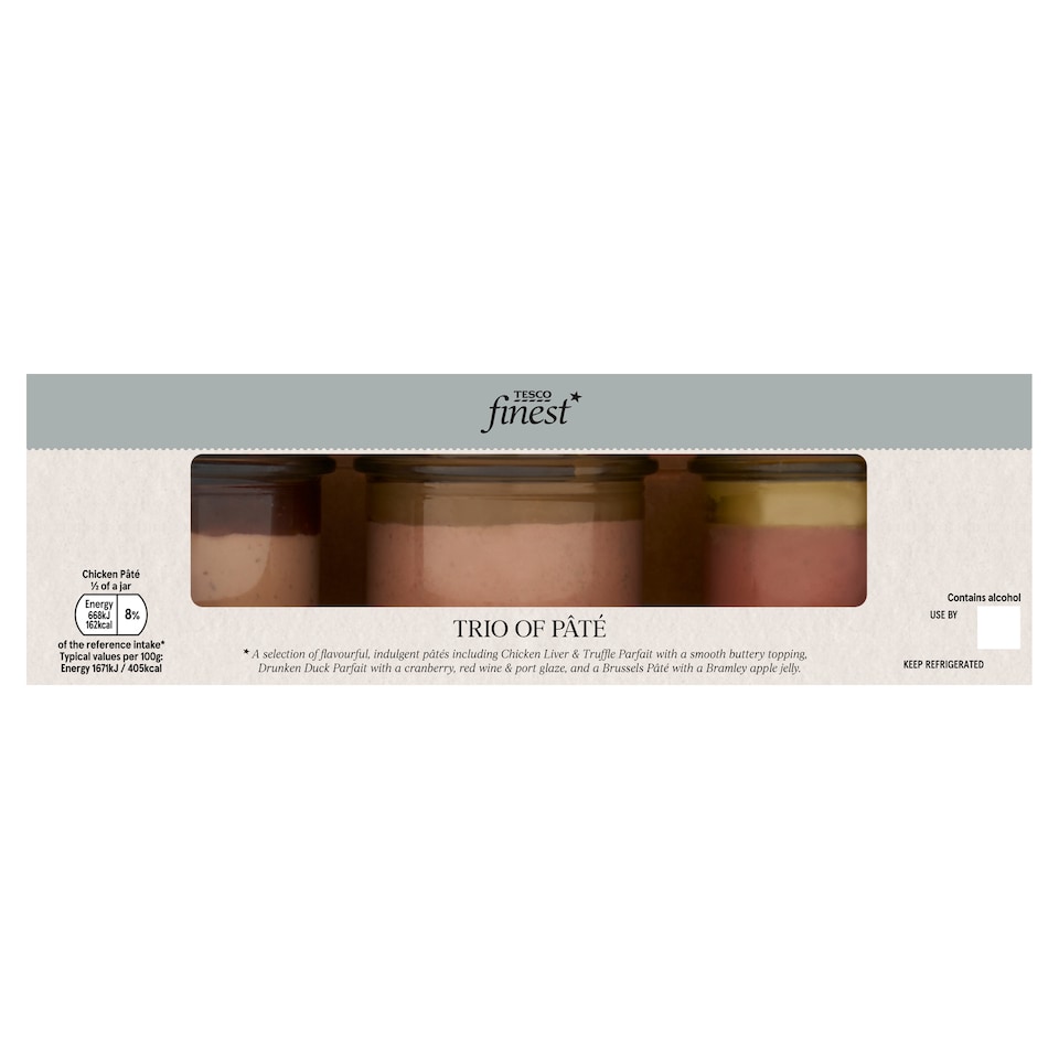 Tesco Finest Pate Trio 3 x 80g