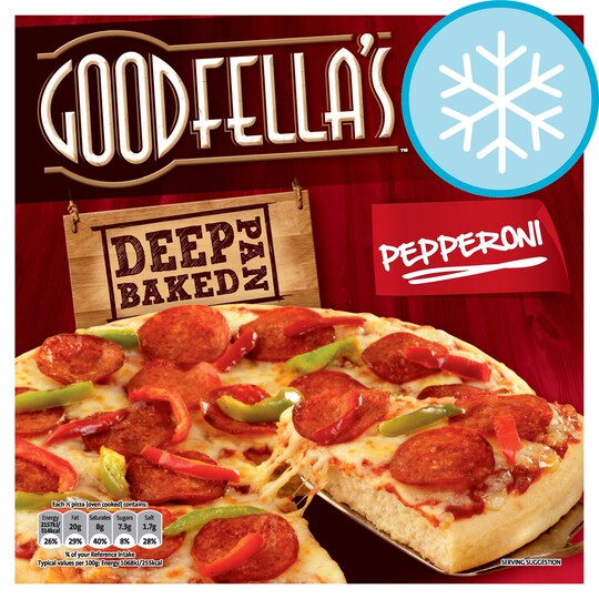 Goodfella's Deep Pan Baked Pepperoni Pizza 419G Tesco Groceries