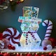 image 2 of Christmas Workshop Light Up Iridescent 3D Snowman Decoration 32cm