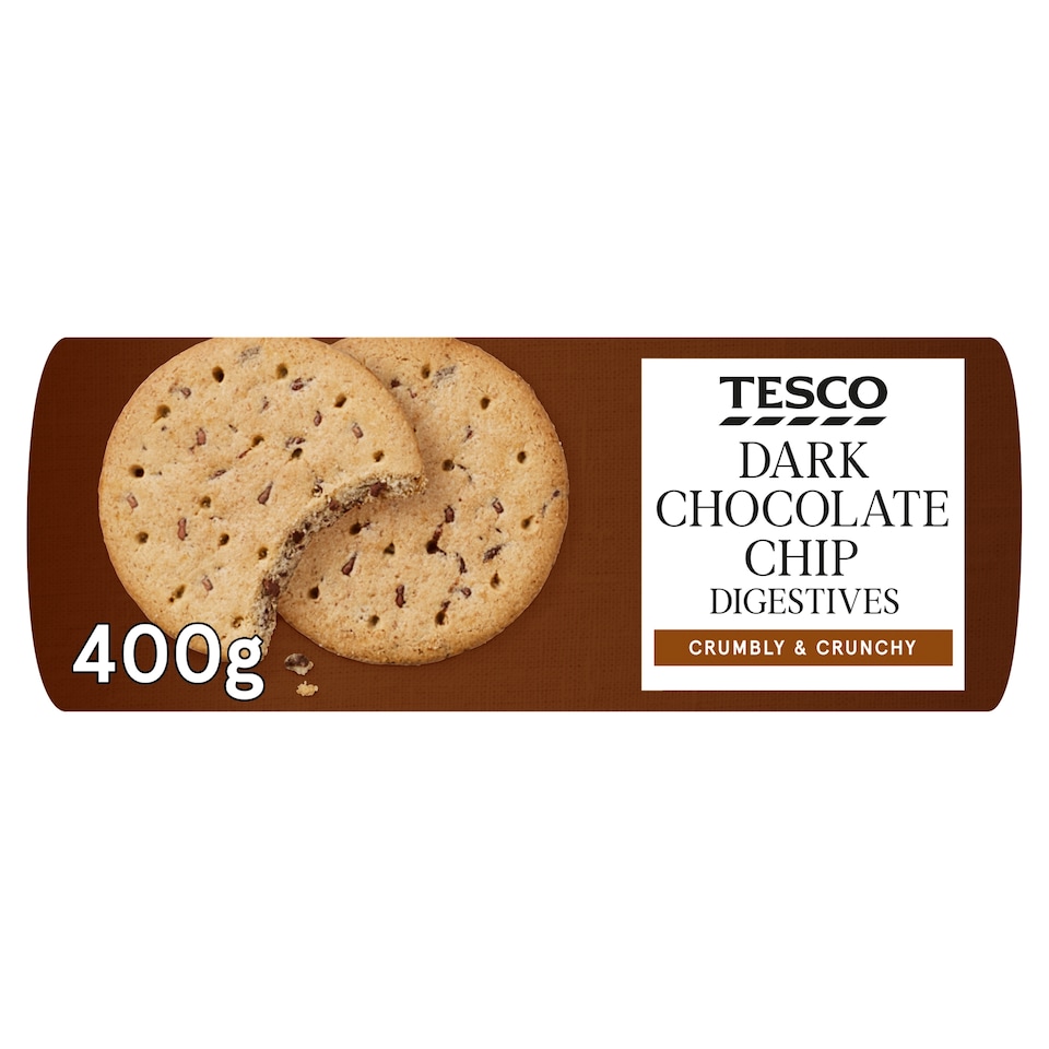 Tesco Chocolate Chip Digestive Biscuits 400G