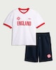 image 4 of F&F Boys England Football T-Shirt and Shorts Set in White