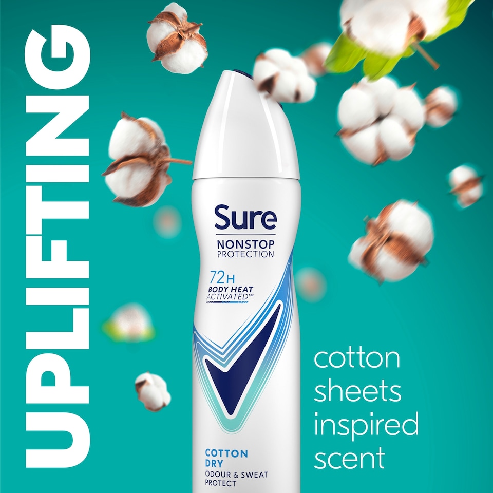 image 1 of Sure 72H Cotton Dry Antiperspirant 150Ml