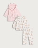 image 1 of Disney Bambi 3-Piece Robe and Pyjama Set in White