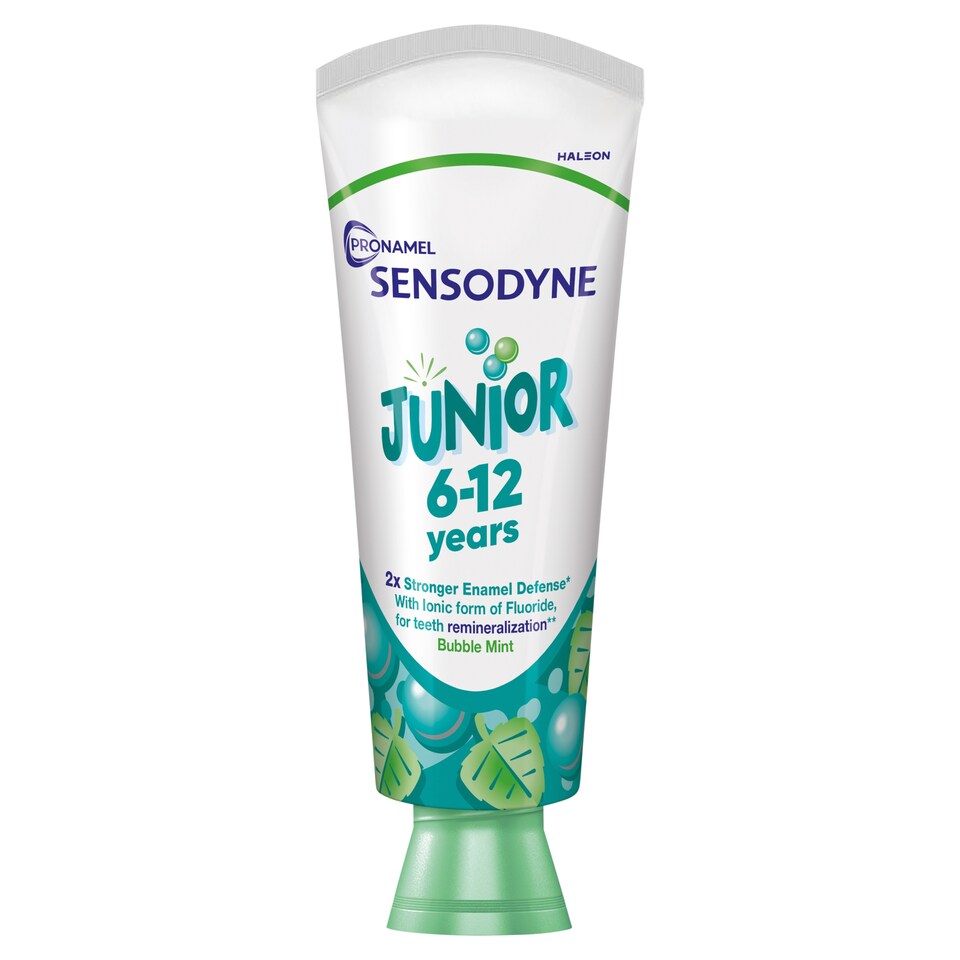 image 1 of Sensodyne Pronamel Junior Bubble Mint Toothpaste with Fluoride 6 - 12 Years 75ml