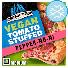 Chicago Town Vegan Takeaway Stuffed Crust Pizza - Pepper-No-Ni 493g