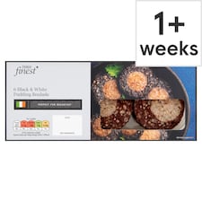 Tesco Finest 6 Black & White Pudding Roulades 240g