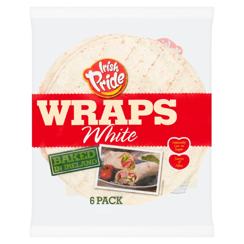 Irish Pride Fresh White Wraps 6 Pack