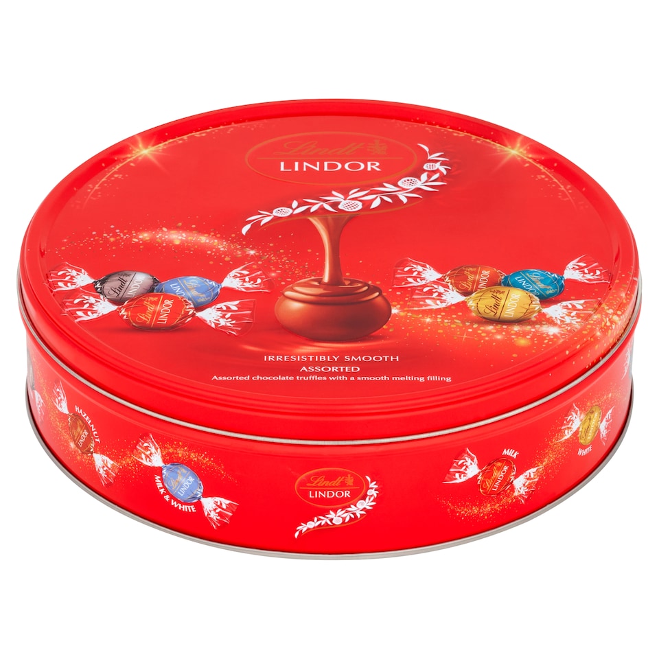image 1 of Lindt Lindor Assorted Chocolate Selection Tin 450G