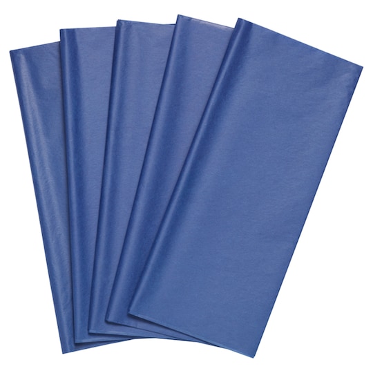 Tesco Royal Blue Tissue 5 Sheets Tesco Groceries