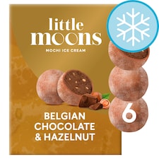 Little Moons Belgian Chocolate & Hazelnut Mochi Ice Cream 6x32g