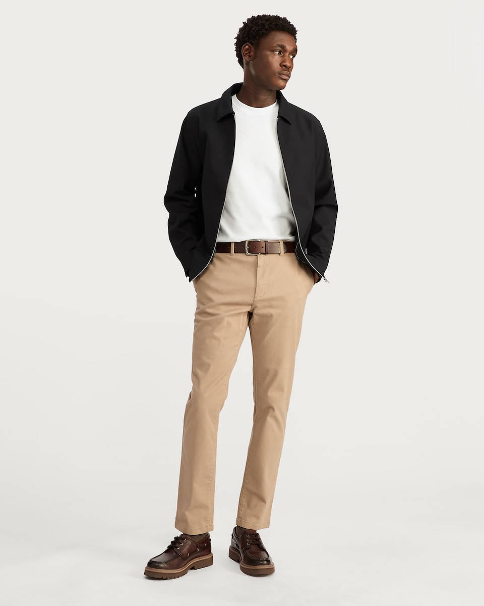 image 1 of The F&F Edit Zip Through Collared Jacket in Navy