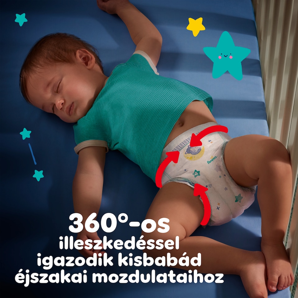 image 1 of Pampers Night Nappy Pants Size 5, 22 Nappies, 11kg-17kg