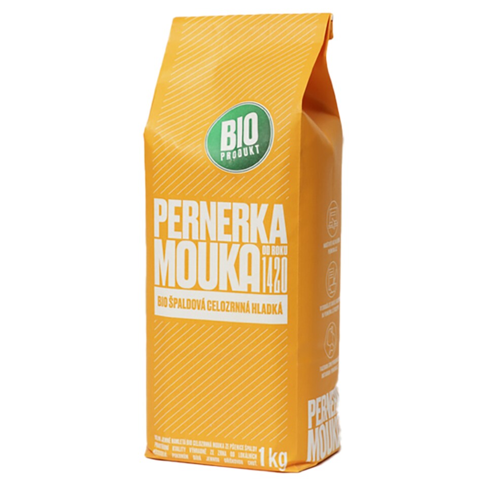 Pernerka Bio mouka špaldová celozrnná hladká 1kg
