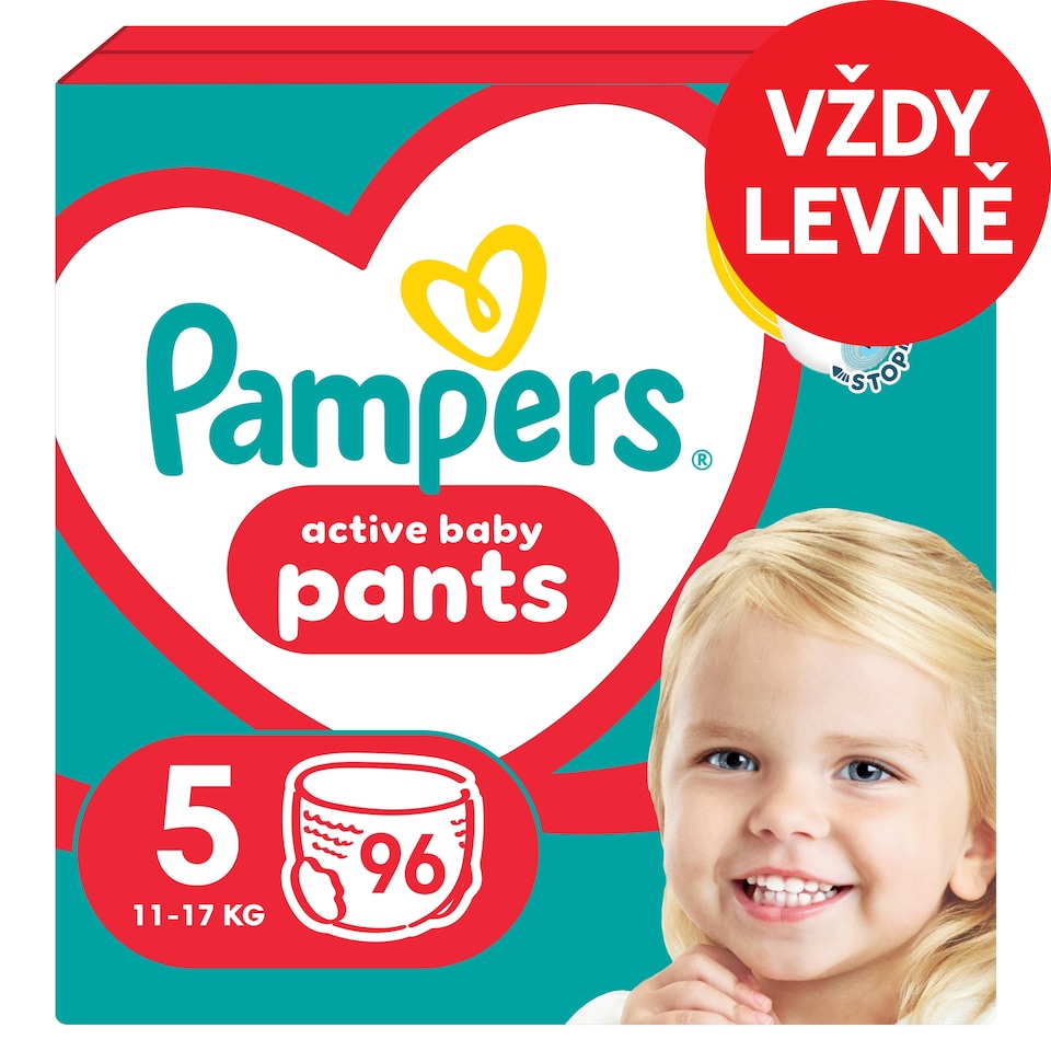 image 1 of Pampers Active Baby Pants Size 5, 96 Nappies, 11kg-17kg