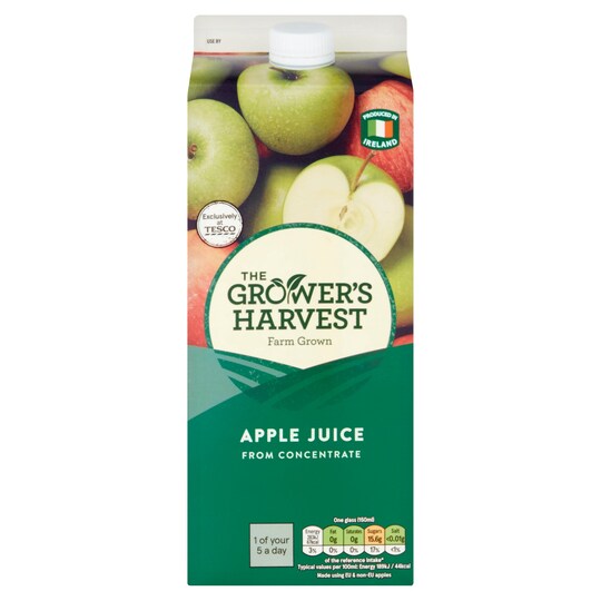 Grower's Harvest Apple Juice From Concentrate 2 Litre Tesco Groceries
