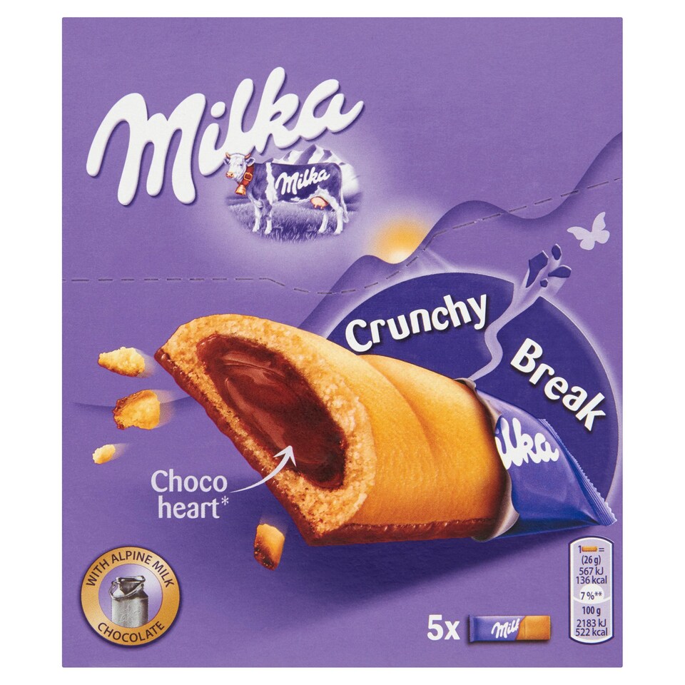 MILKA CRUNCHY BREAK WHITE 130G