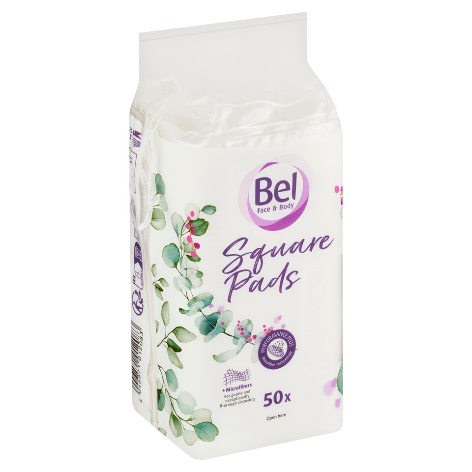 Bel Face & Body Cotton Wool Pads with Microfibres 50 pcs