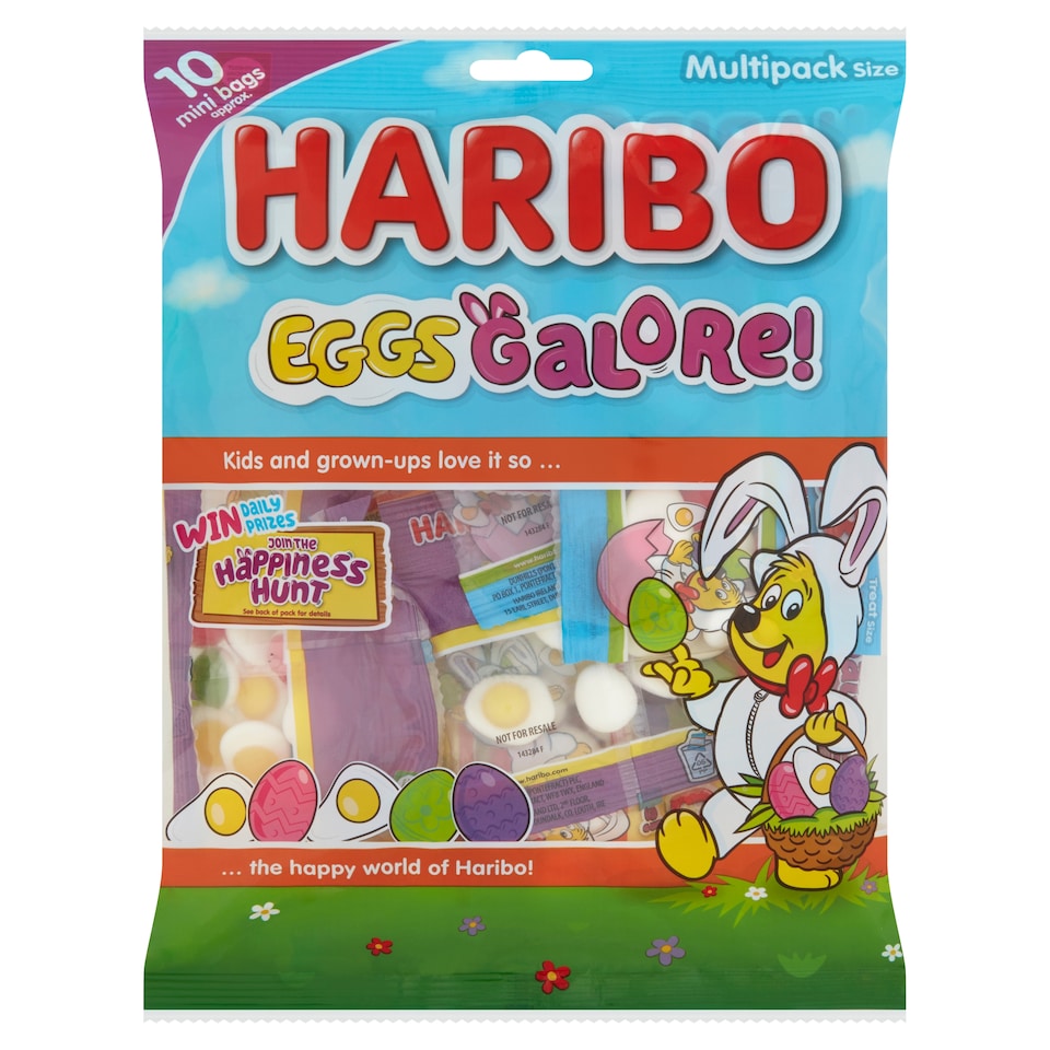 Haribo Eggs 10 Mini Bags Jelly Sweets 160G