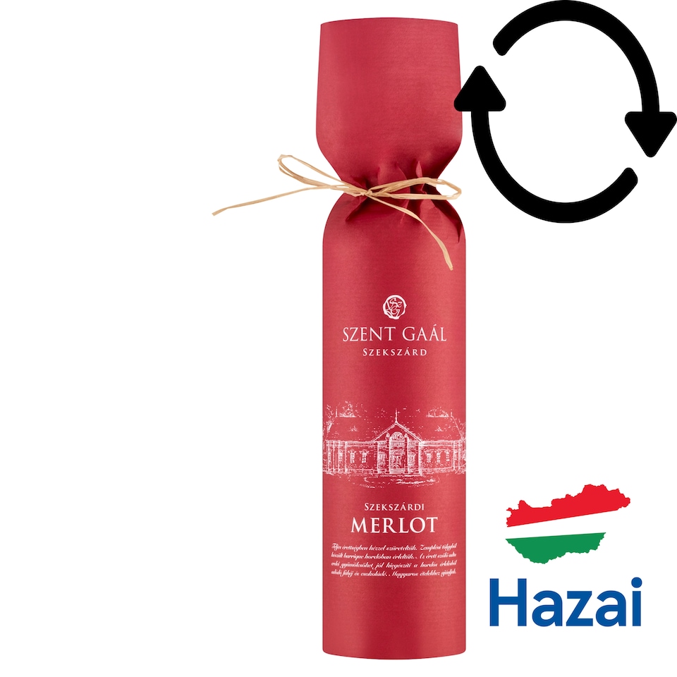 Szent Gaál Szekszárdi Merlot száraz vörösbor 12,5% 750 ml