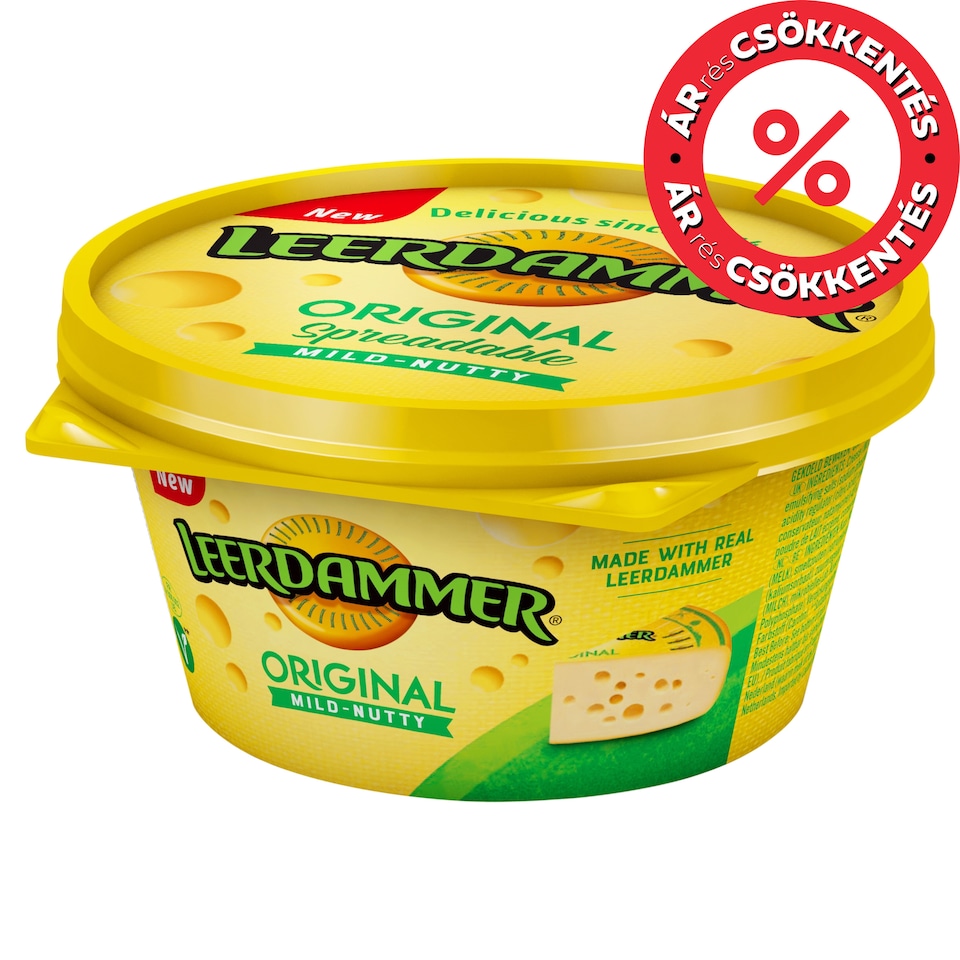 Leerdammer félzsíros kenhető sajtoskrém 125 g