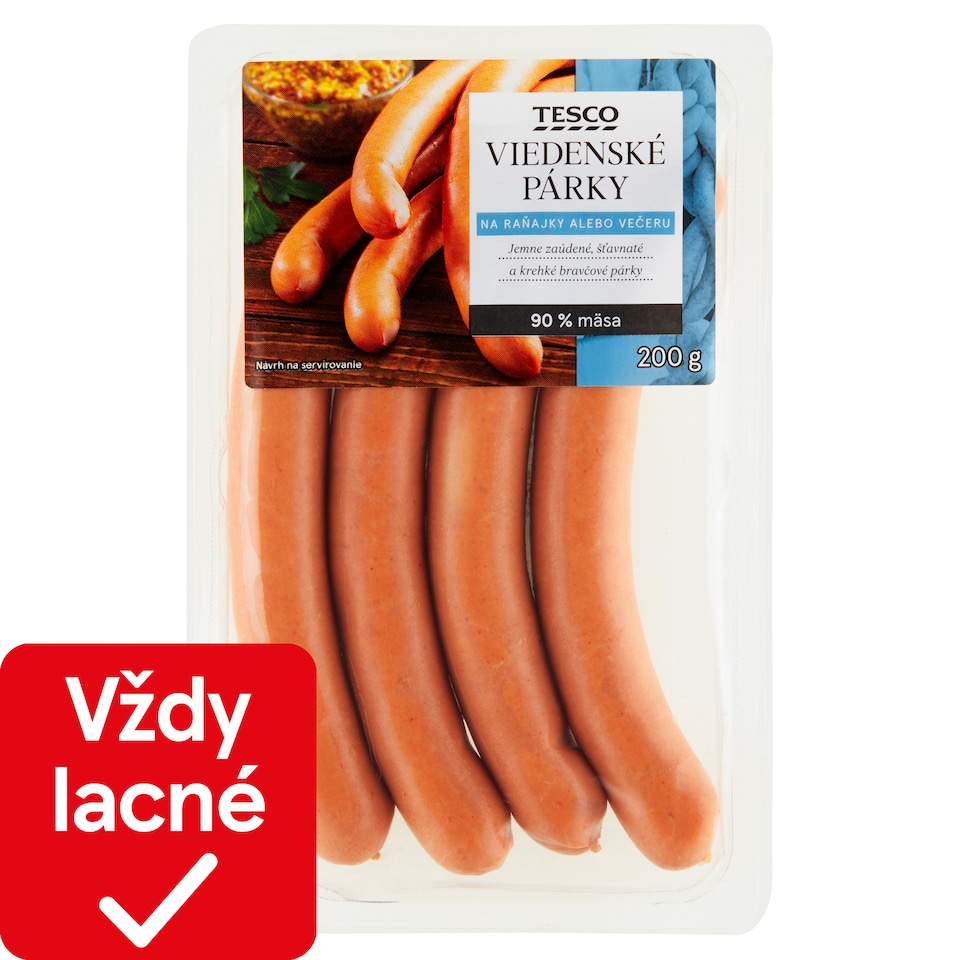 Tesco Viedenské párky 200 g