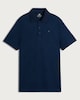 image 4 of F&F Active ULTRARUN Seam Free Patterned Polo Shirt in Navy
