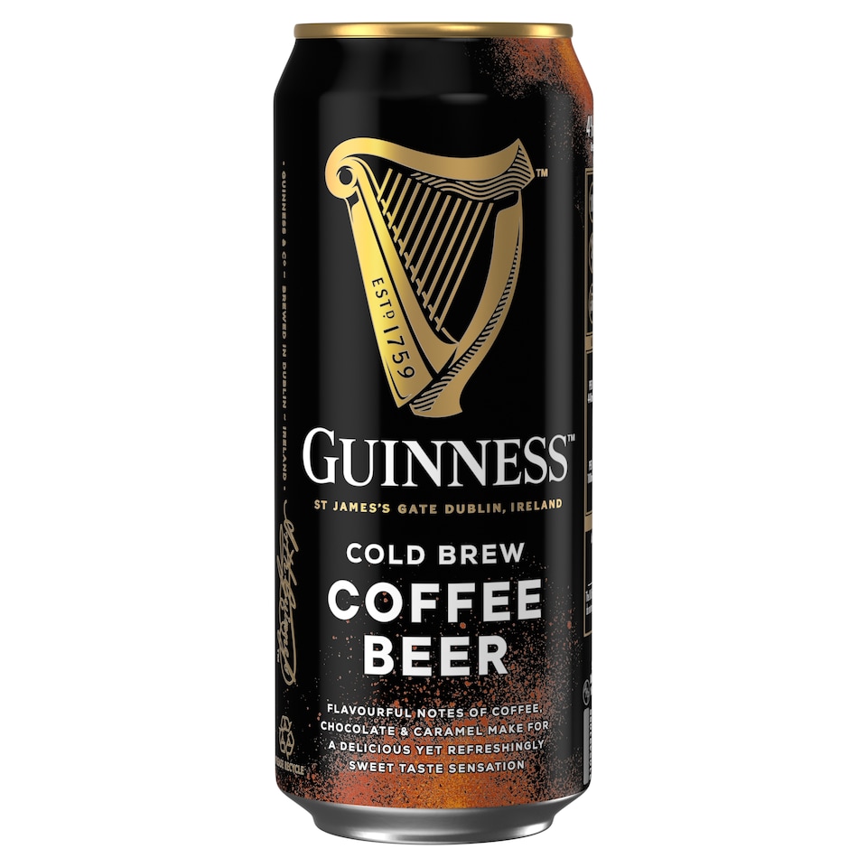 image 1 of Guinness Cold Brew Coffee Stout Beer Can 4% Vol 4x440ml